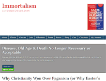 Tablet Screenshot of immortalism.com